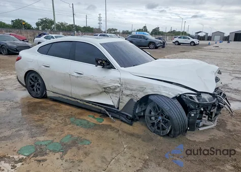 2025 BMW I4 xDrive 40 z USA, uszkodzony, nr VIN WBY43HD09SFT98650